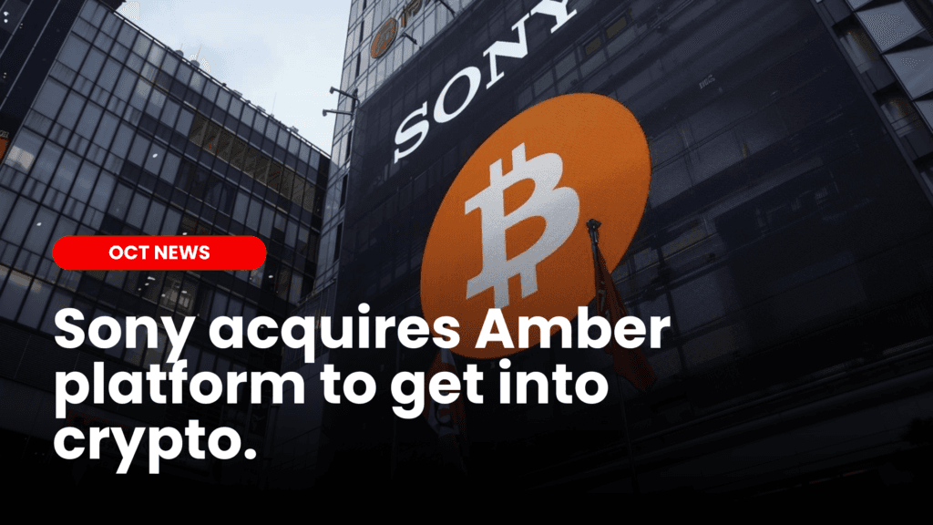 Sony acquires Amber platform to get into crypto image