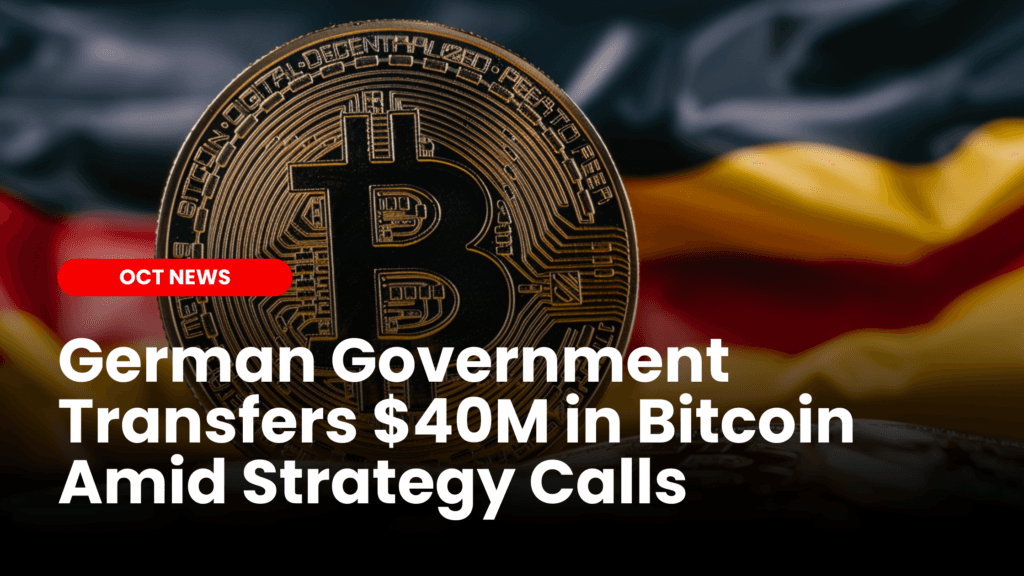 German Government Moves $40 Million in Bitcoin Amidst Calls for a Comprehensive Strategy