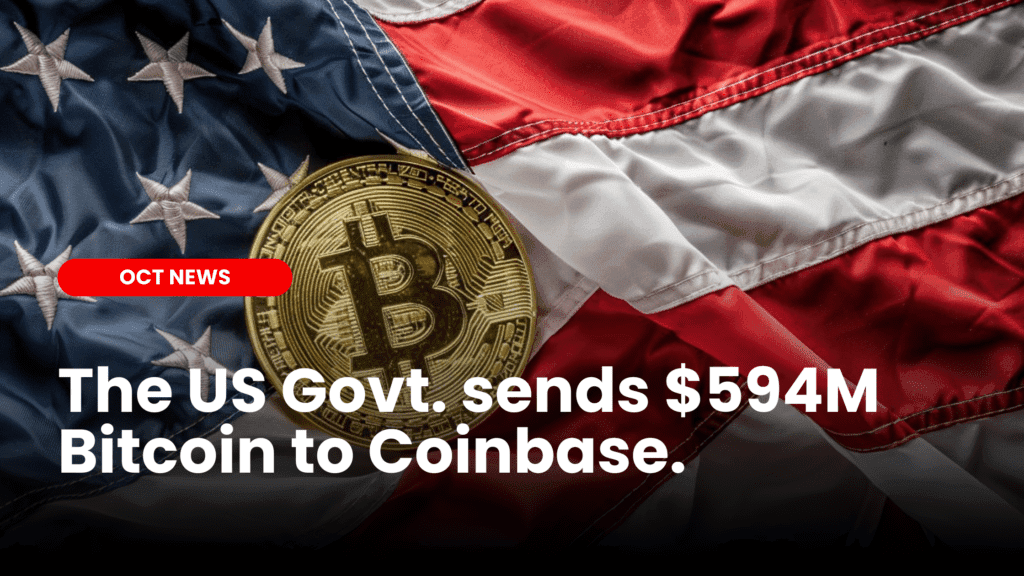 US govt sends $594m Bitcoin to Coinbase