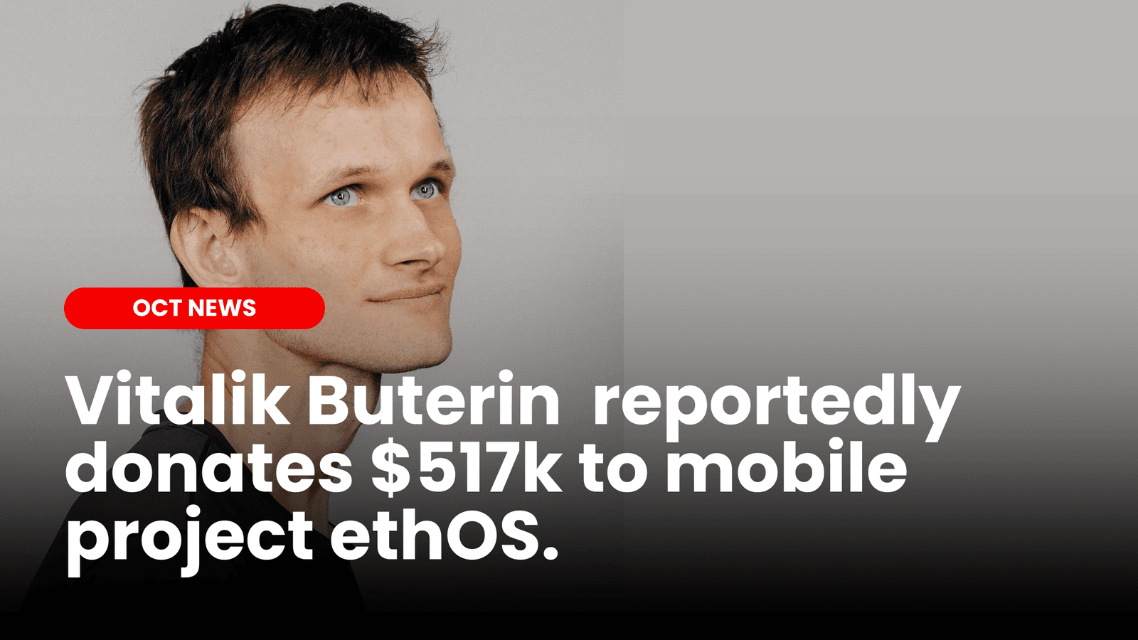 Vitalik Buterin reportedly donates $517k to mobile project ethOS image