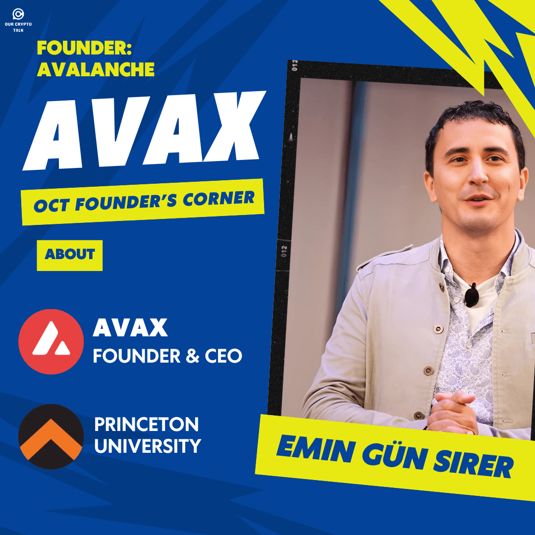 Founder’s Corner AVAX: Emin Gün Sirer