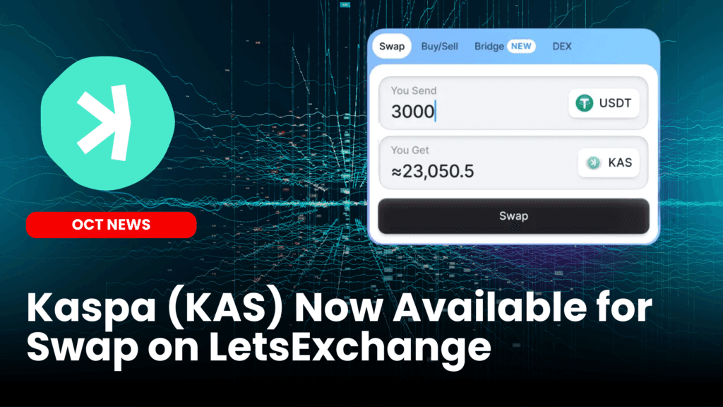 Kaspa (KAS) Now Available for Swap on LetsExchange