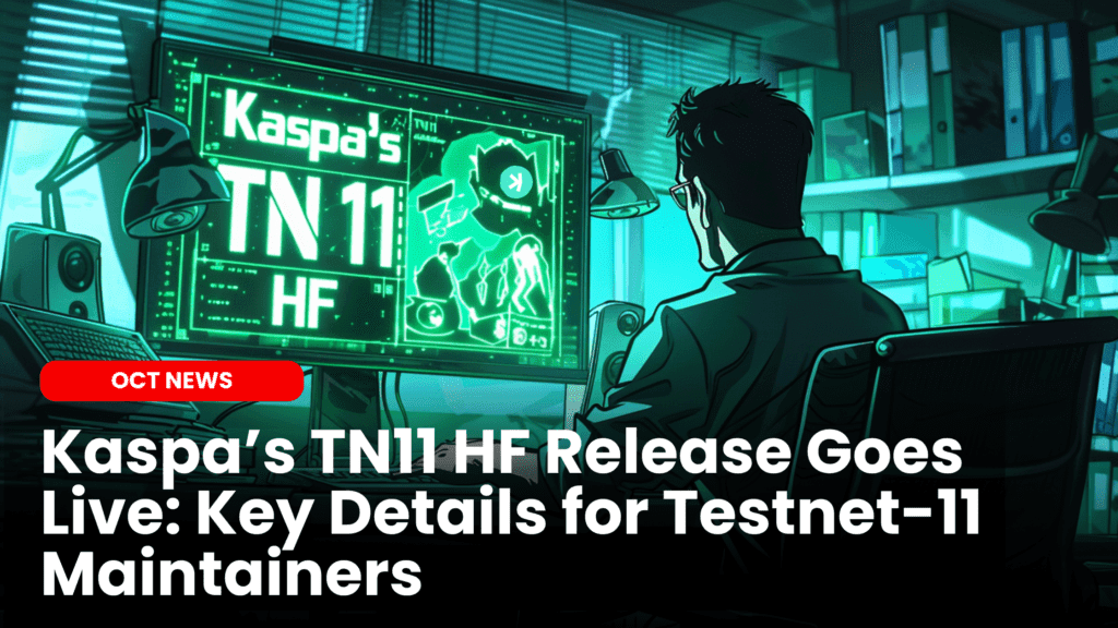 Kaspa’s TN11 HF Release Goes Live: Key Details for Testnet-11 Maintainers image