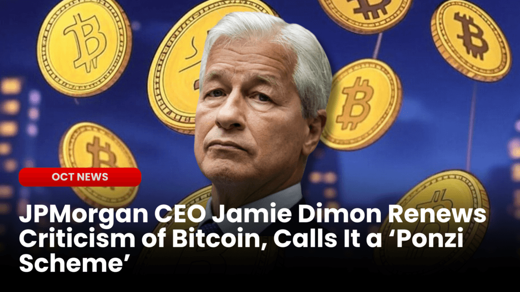 JPMorgan CEO Jamie Dimon Renews Criticism of Bitcoin, Calls It a ‘Ponzi Scheme’ image