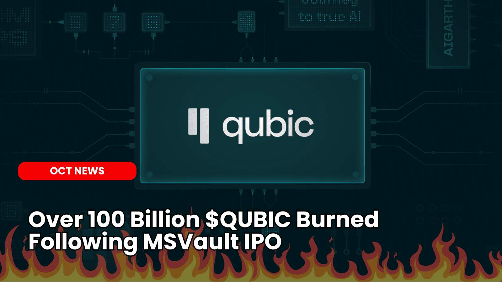 Over 100 Billion $QUBIC Burned Following MSVault IPO image