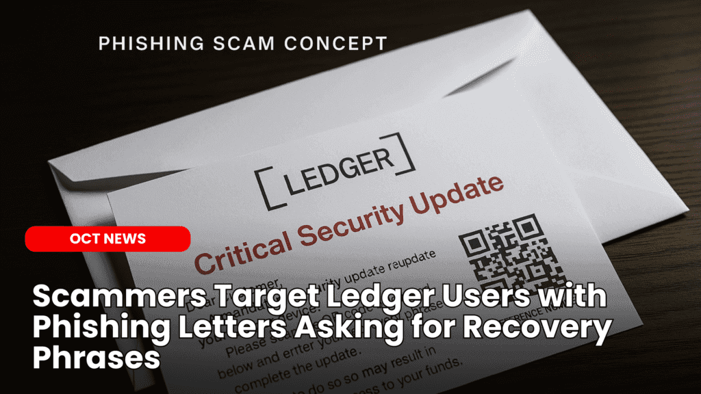Scammers Target Ledger Users with Phishing Letters Asking for Recovery Phrases image
