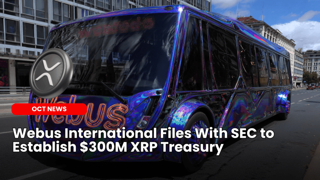 Webus International Files With SEC to Establish $300M XRP Treasury image