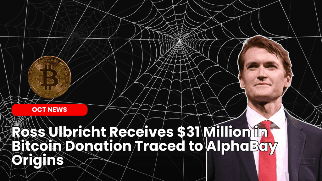Ross Ulbricht Receives $31 Million in Bitcoin Donation Traced to AlphaBay Origins image