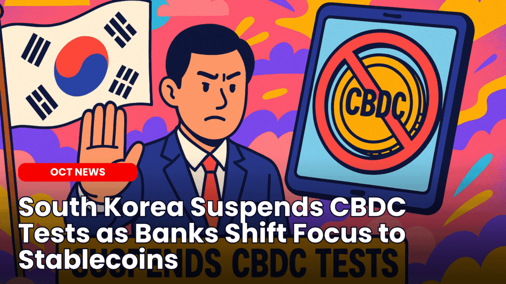 South Korea Suspends CBDC Tests as Banks Shift Focus to Stablecoins image