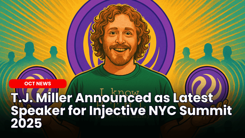 T.J. Miller Announced as Latest Speaker for Injective NYC Summit 2025 image