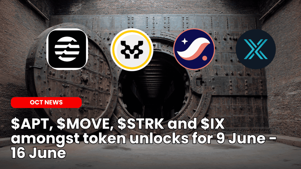 $APT, $MOVE, $STRK and $IX amongst token unlocks for 9 June &#8211; 16 June image