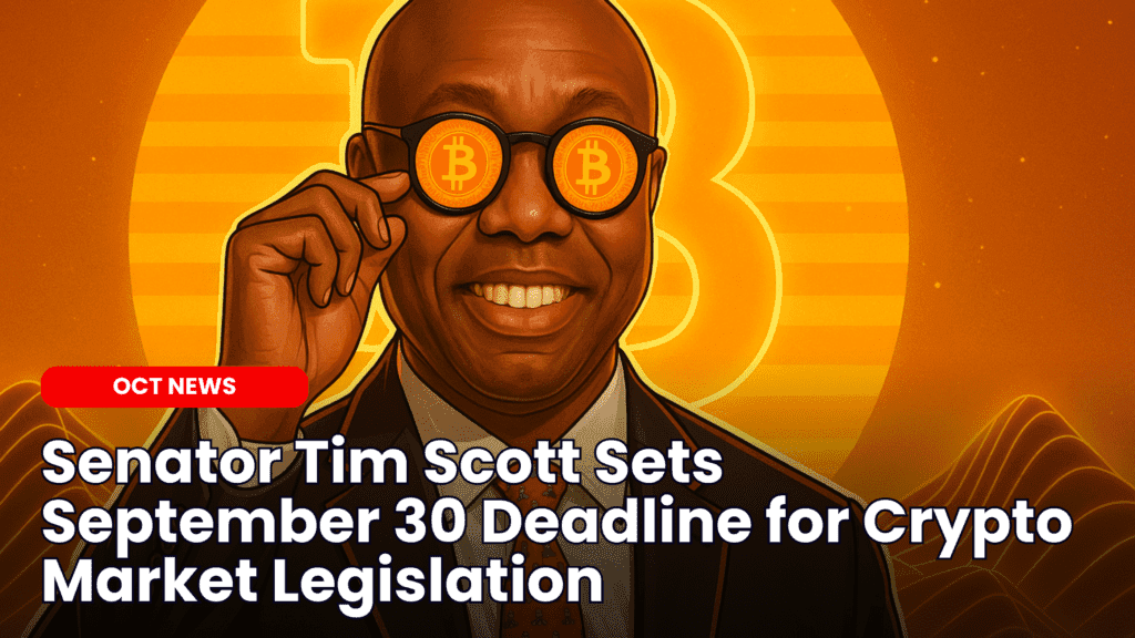 Senator Tim Scott Sets September 30 Deadline for Crypto Market Legislation image