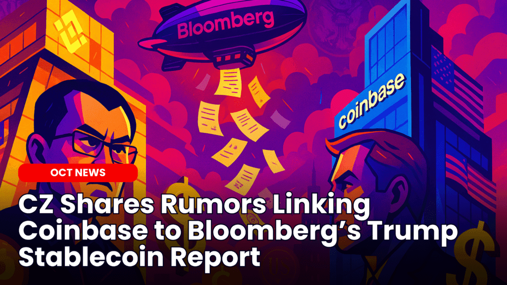 CZ Shares Rumors Linking Coinbase to Bloomberg’s Trump Stablecoin Report image