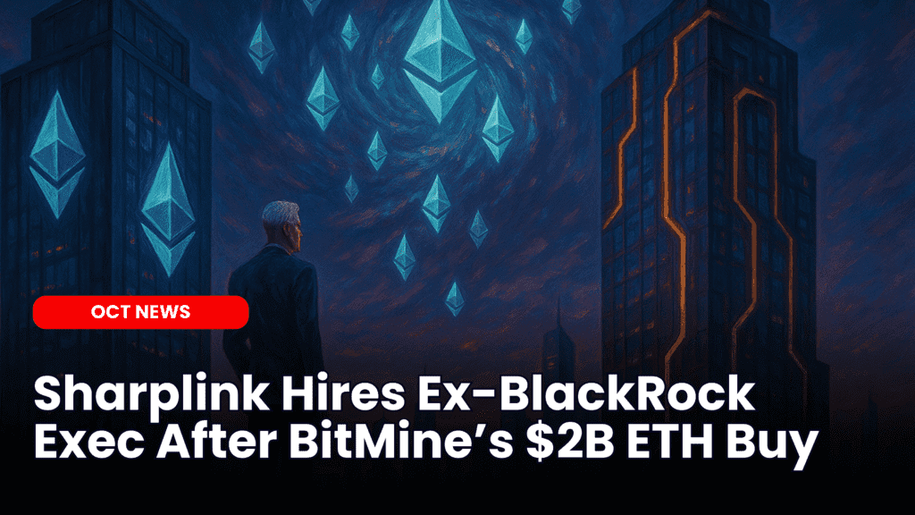 Sharplink Hires Ex-BlackRock Exec After BitMine’s $2B ETH Buy image