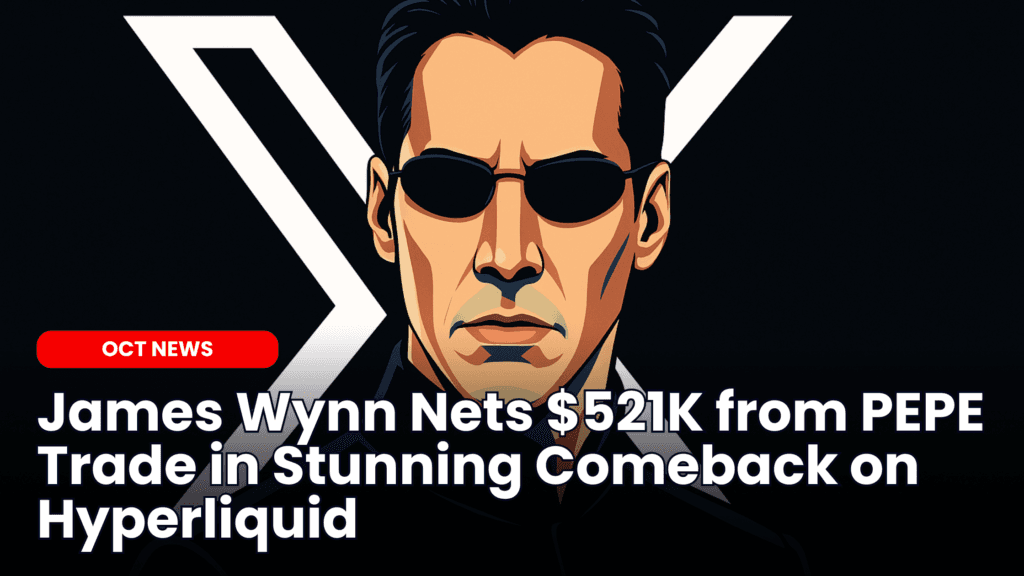 James Wynn Nets $521K from PEPE Trade in Stunning Comeback on Hyperliquid image