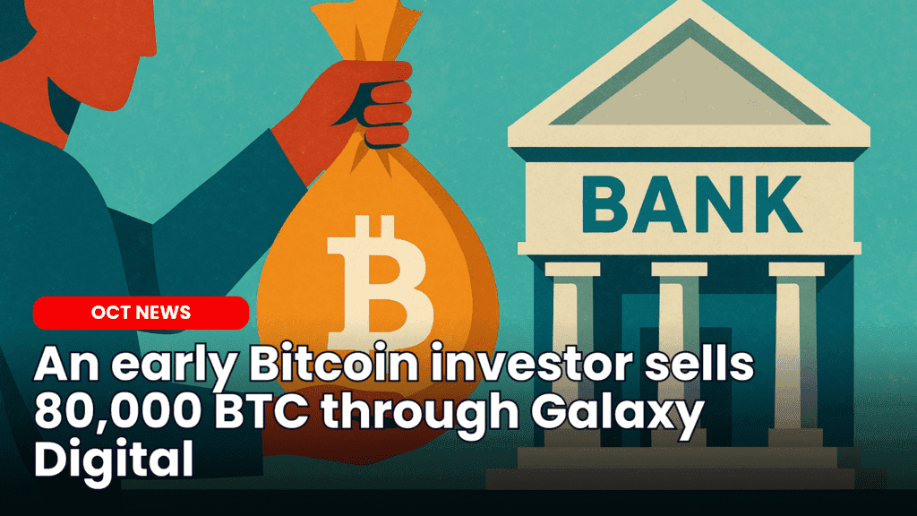 An early Bitcoin investor sells 80,000 BTC through Galaxy Digital image