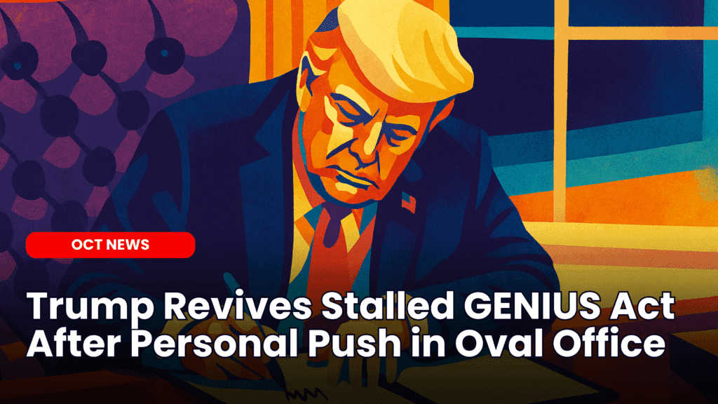 Trump Revives Stalled GENIUS Act After Personal Push in Oval Office image