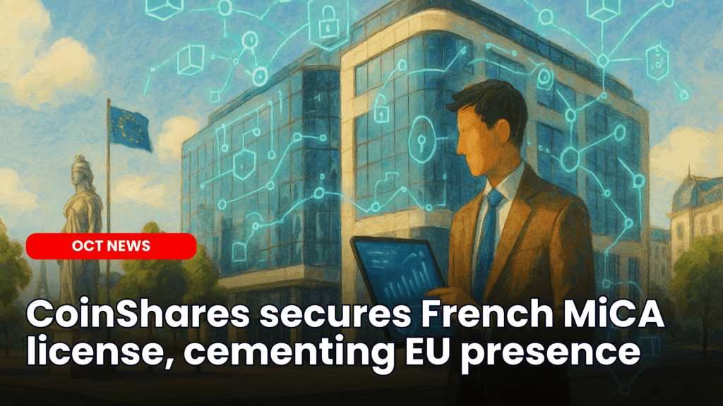 CoinShares secures French MiCA license, cementing EU presence image