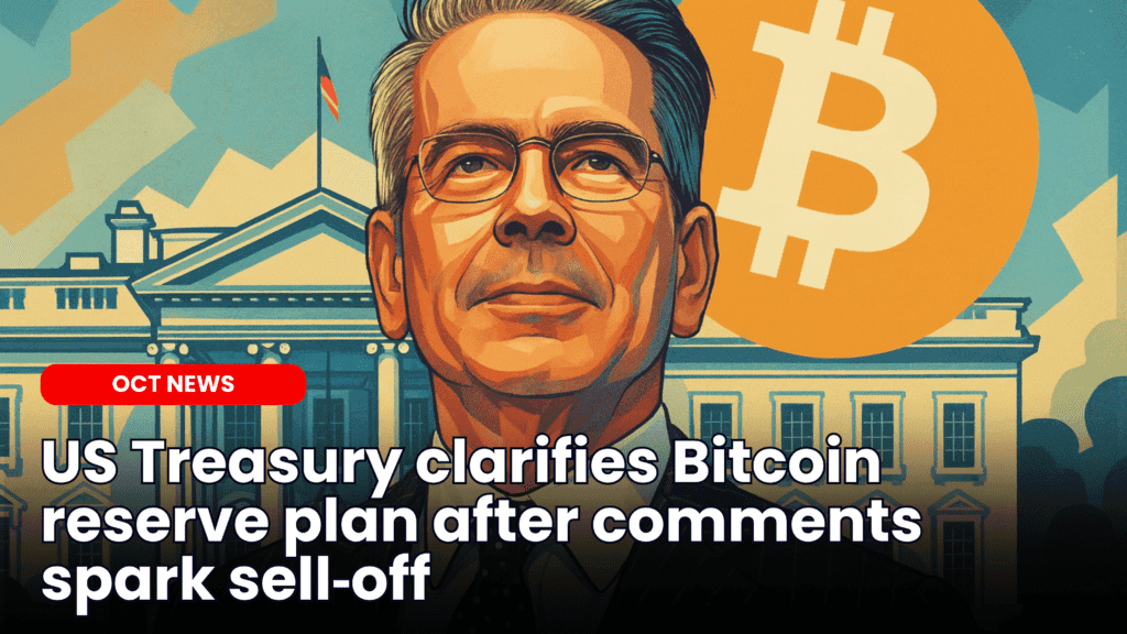 US Treasury clarifies Bitcoin reserve plan after comments spark sell‑off image