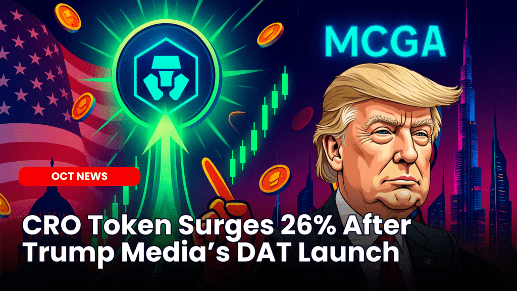 CRO Token Surges 26% After Trump Media’s DAT Launch image