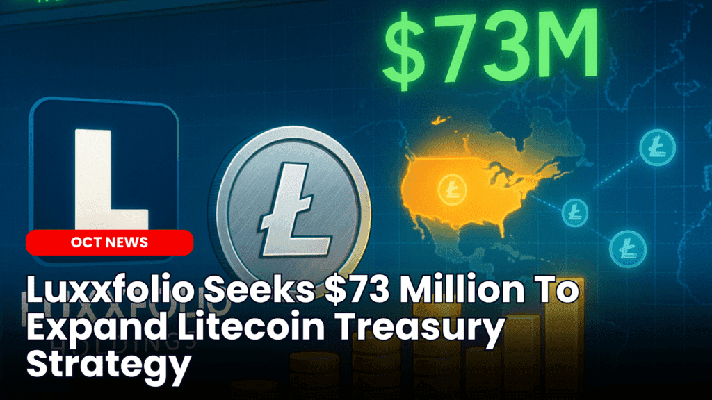 Luxxfolio Seeks $73 Million To Expand Litecoin Treasury Strategy image