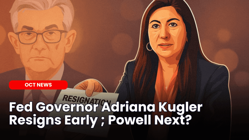 Fed Governor Adriana Kugler Resigns Early ; Powell Next? image