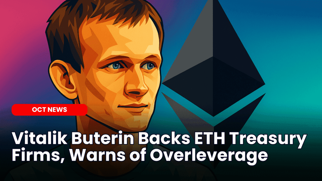 Vitalik Buterin Backs ETH Treasury Firms, Warns of Overleverage image