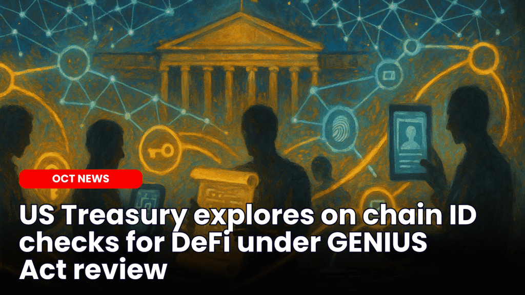 US Treasury explores on chain ID checks for DeFi under GENIUS Act review image