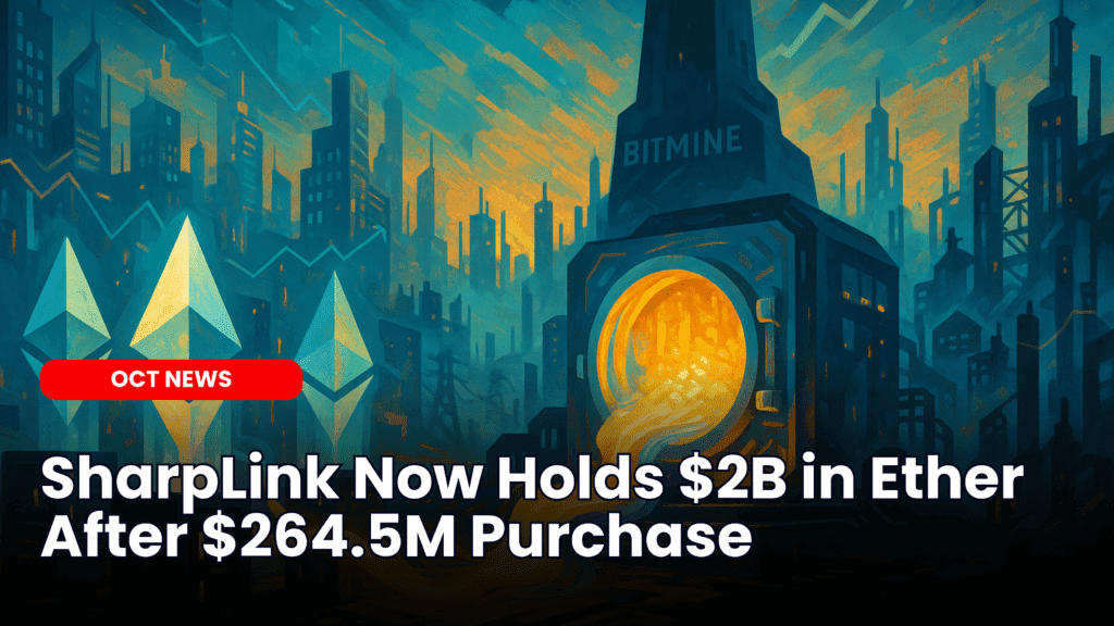 SharpLink Now Holds $2B in Ether After $264.5M Purchase image