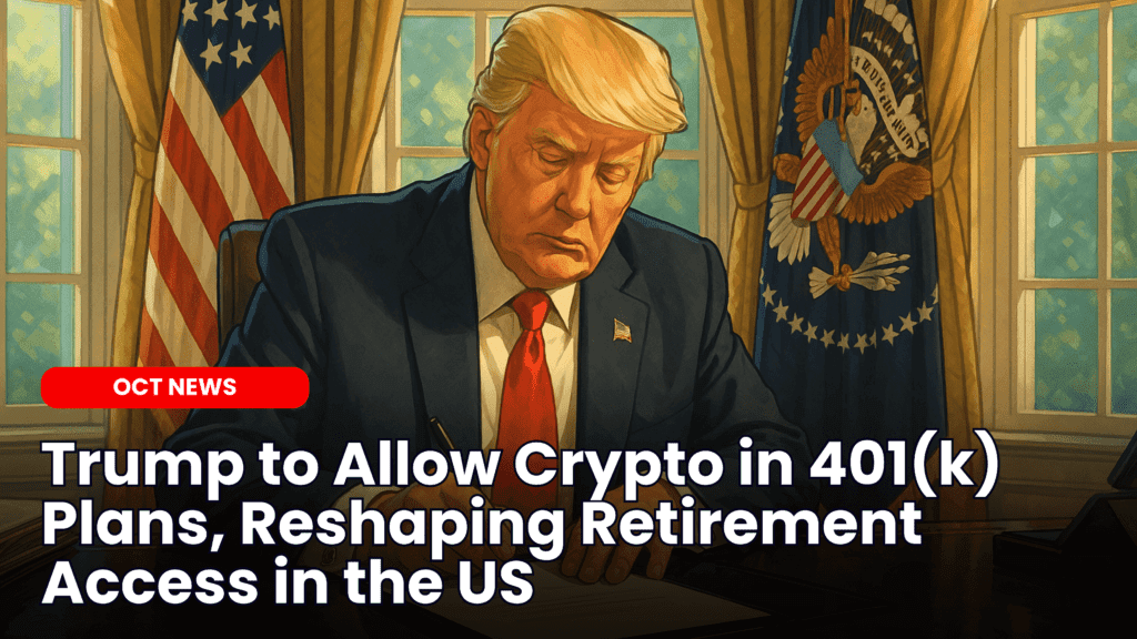 Trump to Allow Crypto in 401(k) Plans, Reshaping Retirement Access in the US image
