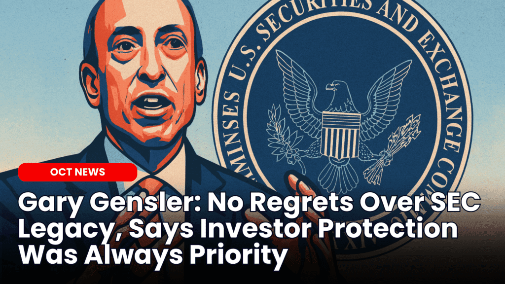 Gary Gensler: No Regrets Over SEC Legacy, Says Investor Protection Was Always Priority image