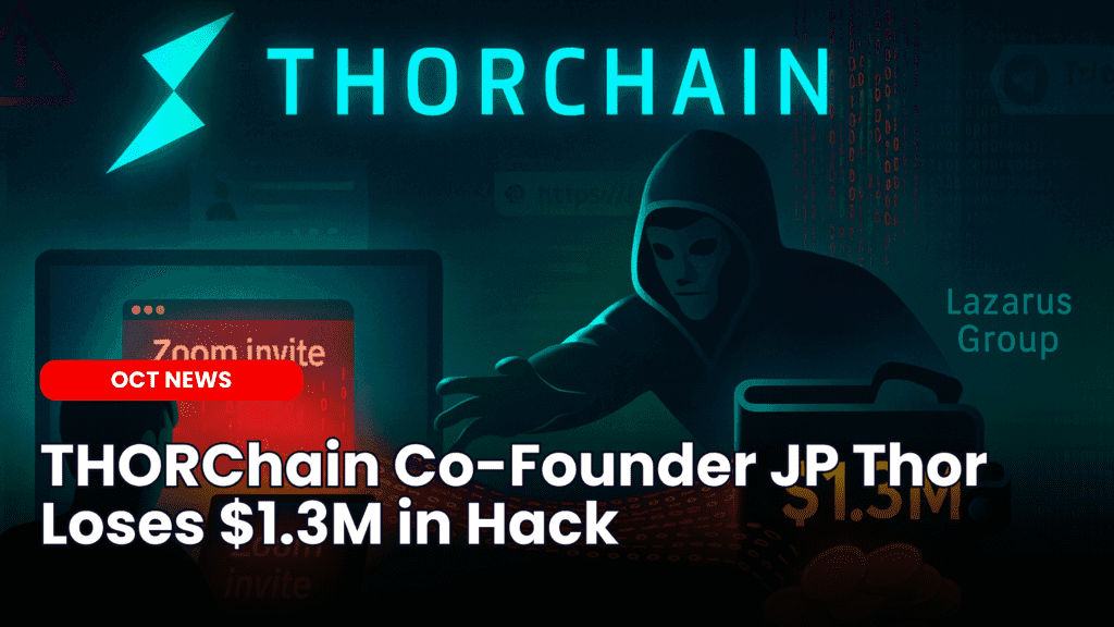 THORChain Co-Founder JP Thor Loses $1.3M in Hack image
