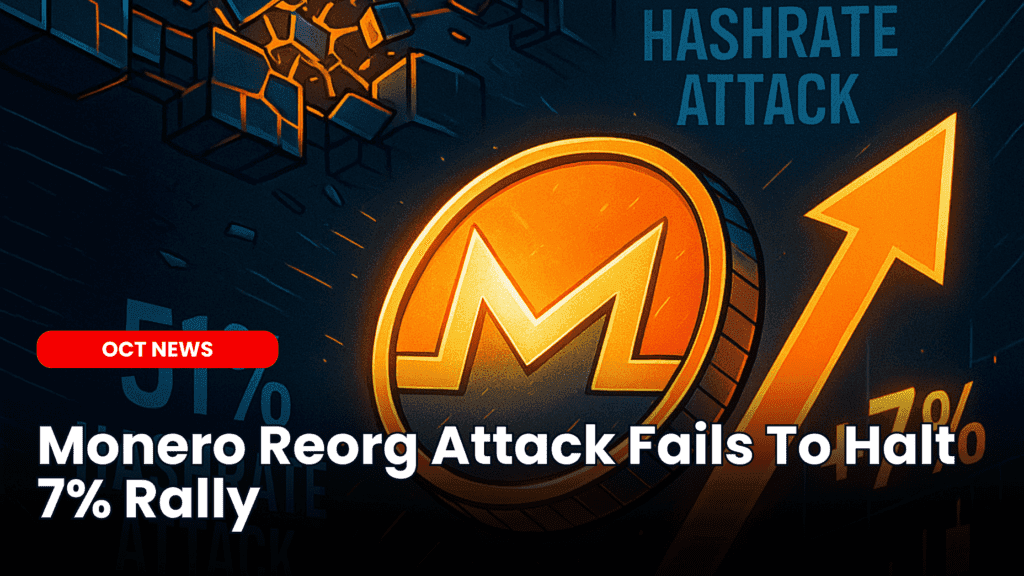 Monero Reorg Attack Fails To Halt 7% Rally image