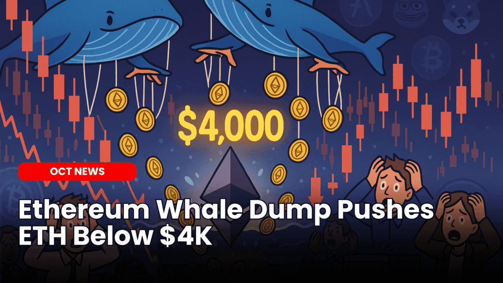 Ethereum Whale Dump Pushes ETH Below $4K image