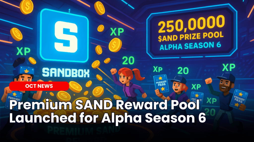 Premium SAND Reward Pool Launched for Alpha Season 6 image