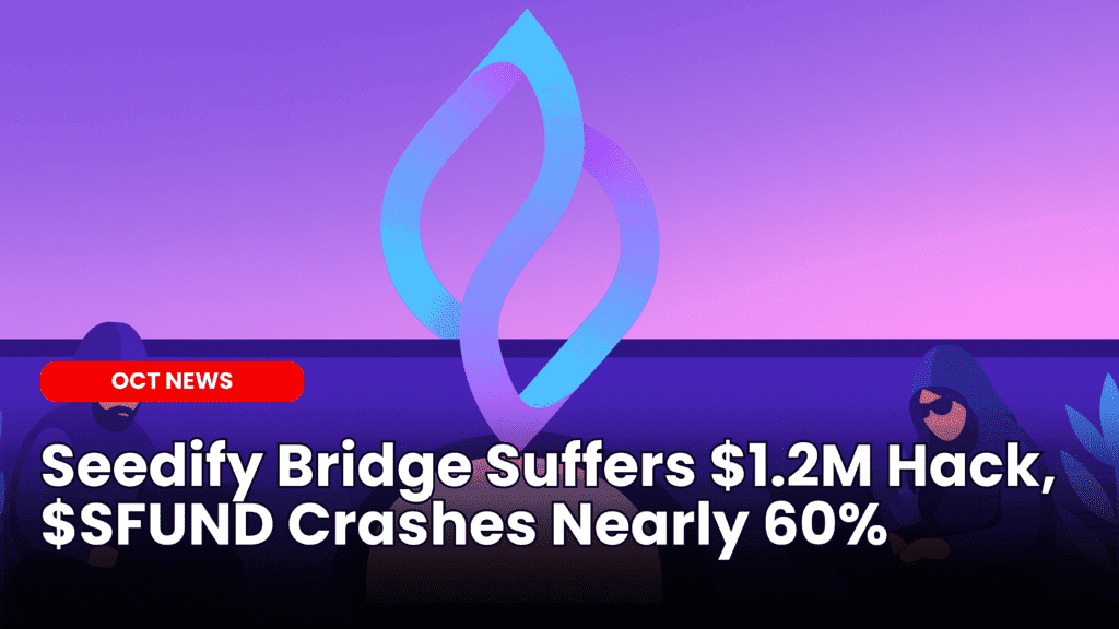 Seedify Bridge Suffers $1.2M Hack, $SFUND Crashes Nearly 60% image