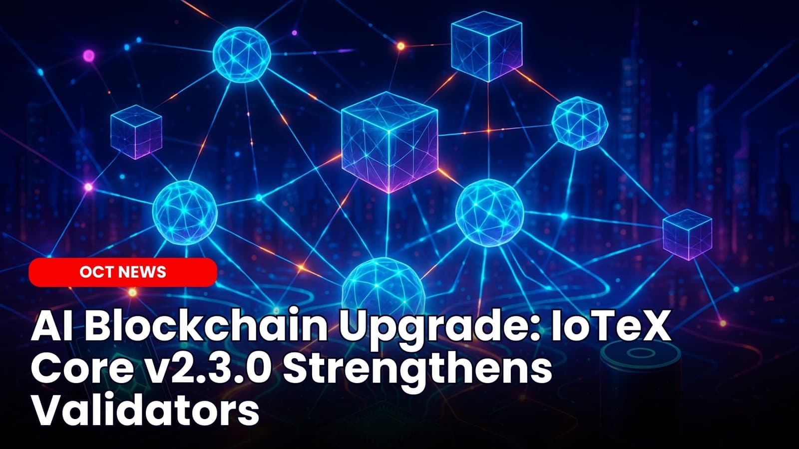 AI Blockchain Upgrade: IoTeX Core v2.3.0 Strengthens Validators image