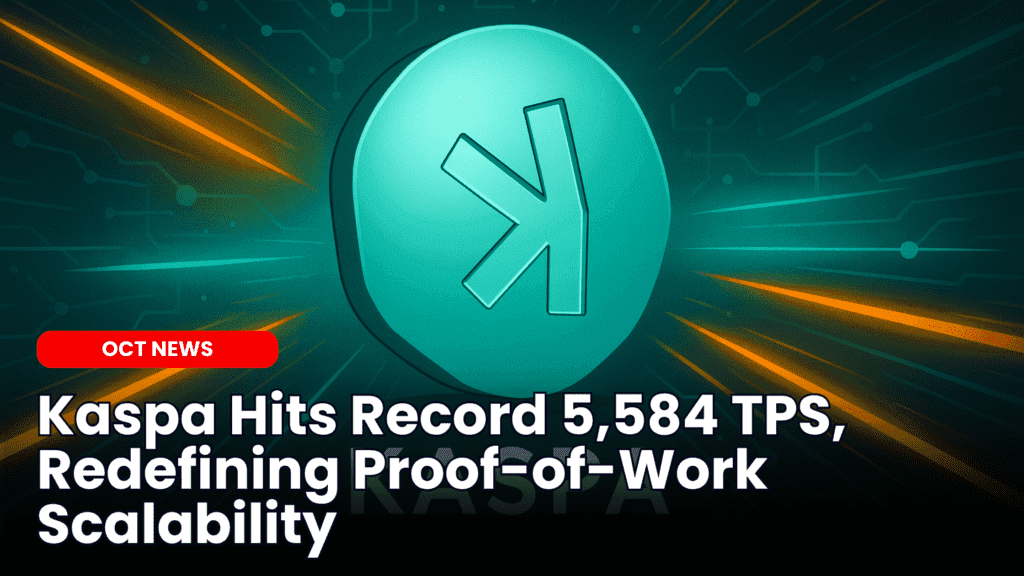 Kaspa Hits Record 5,584 TPS, Redefining Proof-of-Work Scalability image