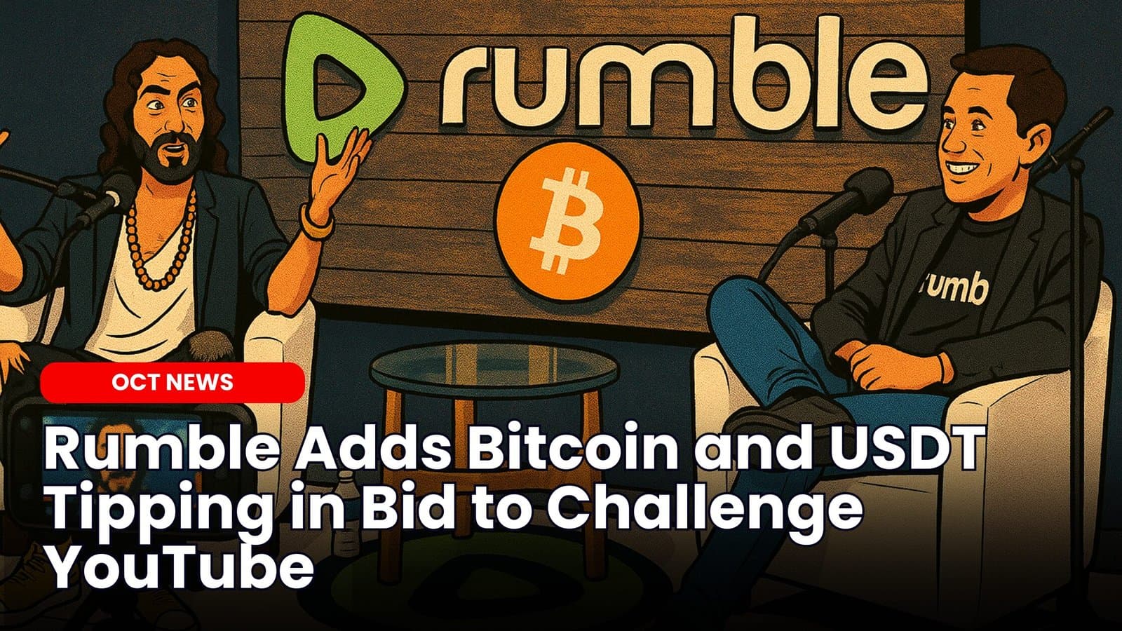 Rumble Adds Bitcoin and USDT Tipping in Bid to Challenge YouTube image