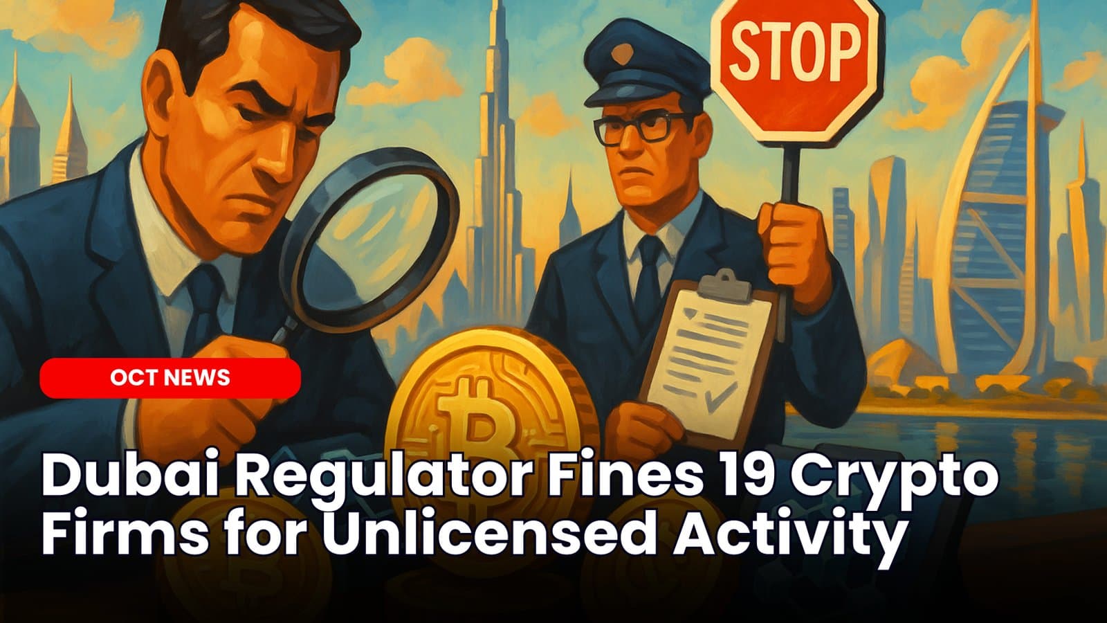 Dubai Regulator Fines 19 Crypto Firms for Unlicensed Activity image