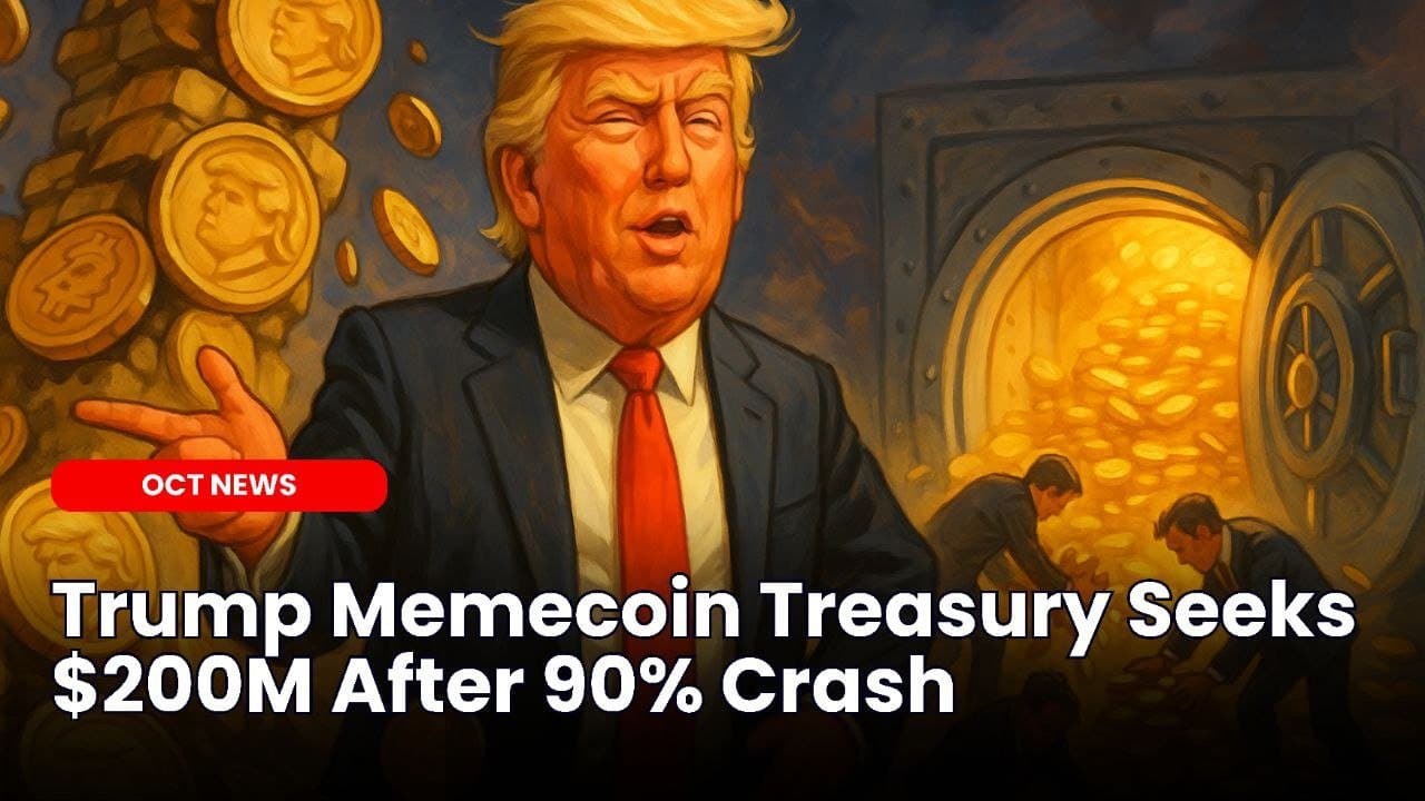 Trump Memecoin Treasury Seeks $200M After 90% Crash image