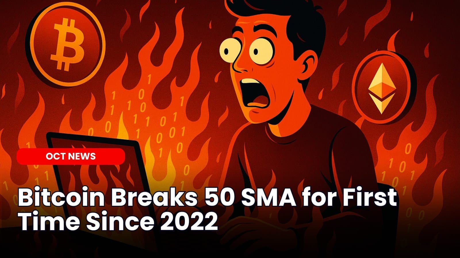 Bitcoin Breaks 50-Day SMA for First Time Since 2022 image