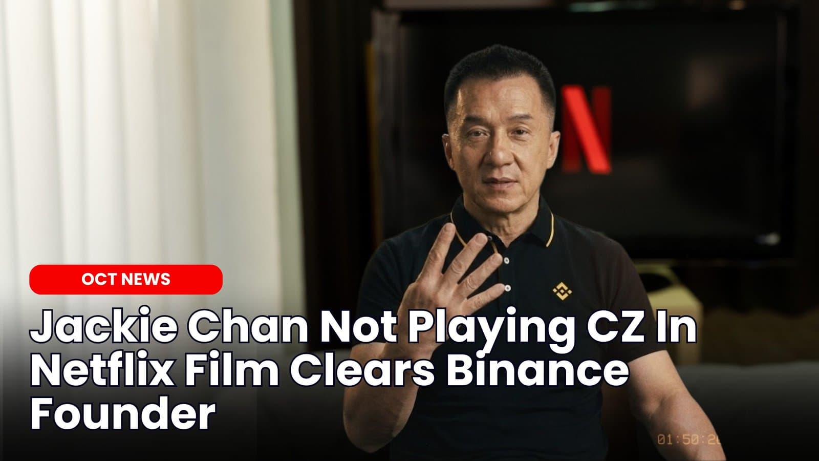 Jackie Chan Not Playing CZ In Netflix Film Clears Binance Founder image