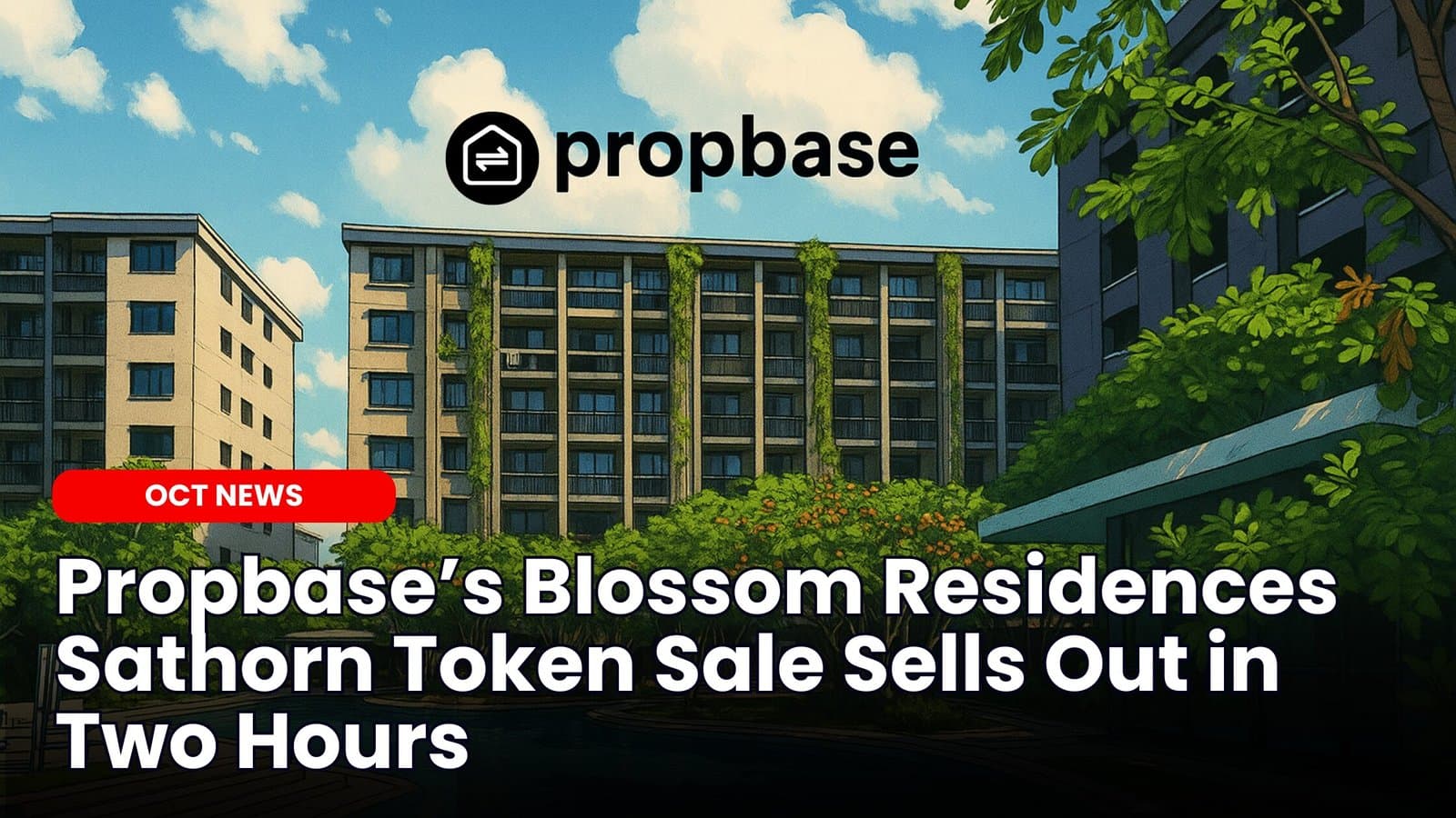 Propbase’s Blossom Residences Sathorn Token Sale Sells Out in Two Hours image