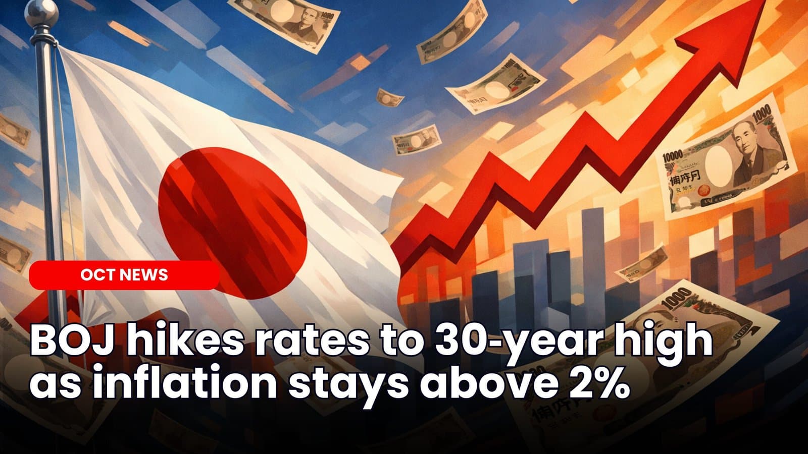 BOJ hikes rates to 30‑year high as inflation stays above 2% image