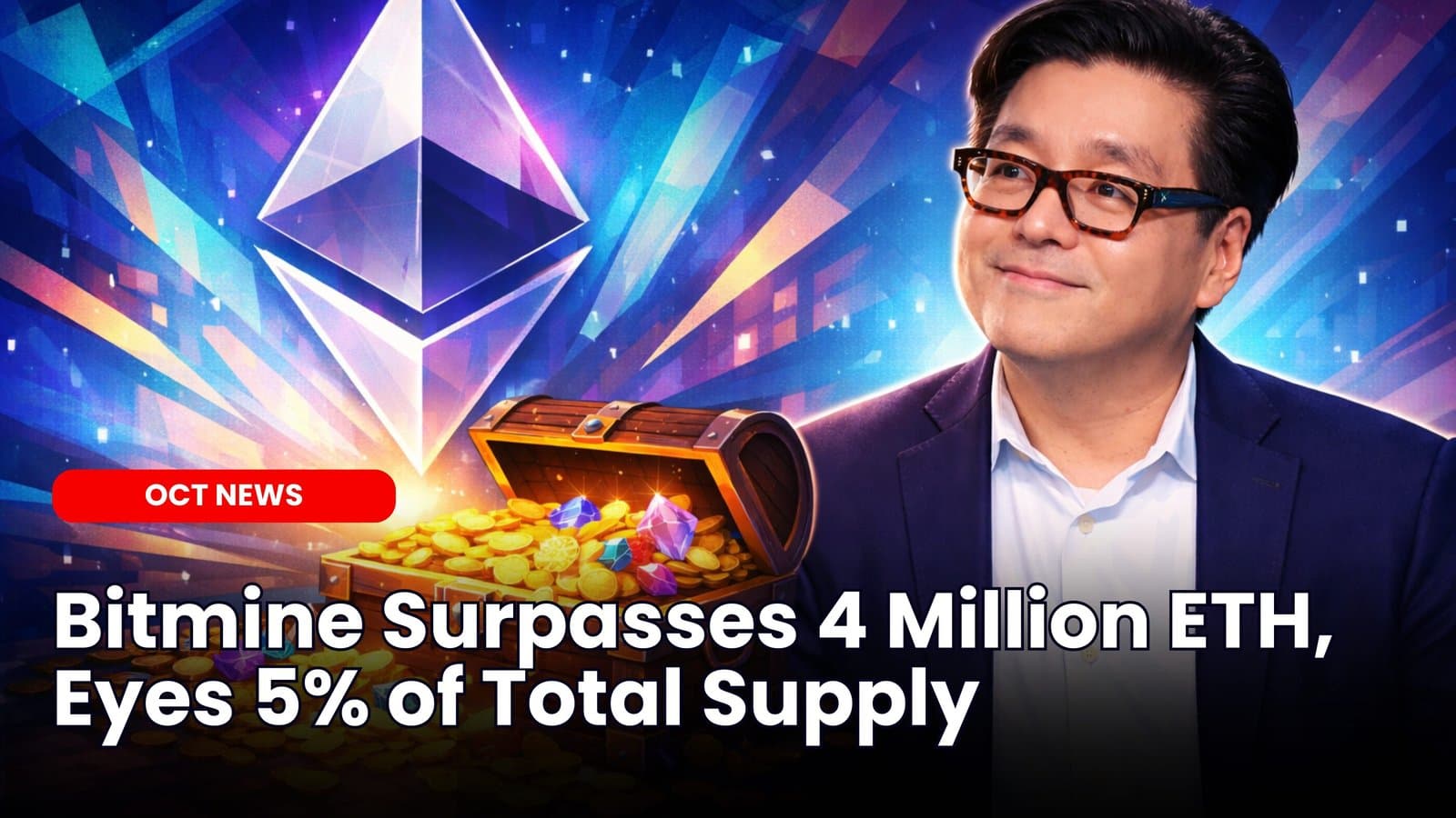 Bitmine Surpasses 4 Million ETH, Eyes 5% of Total Supply image