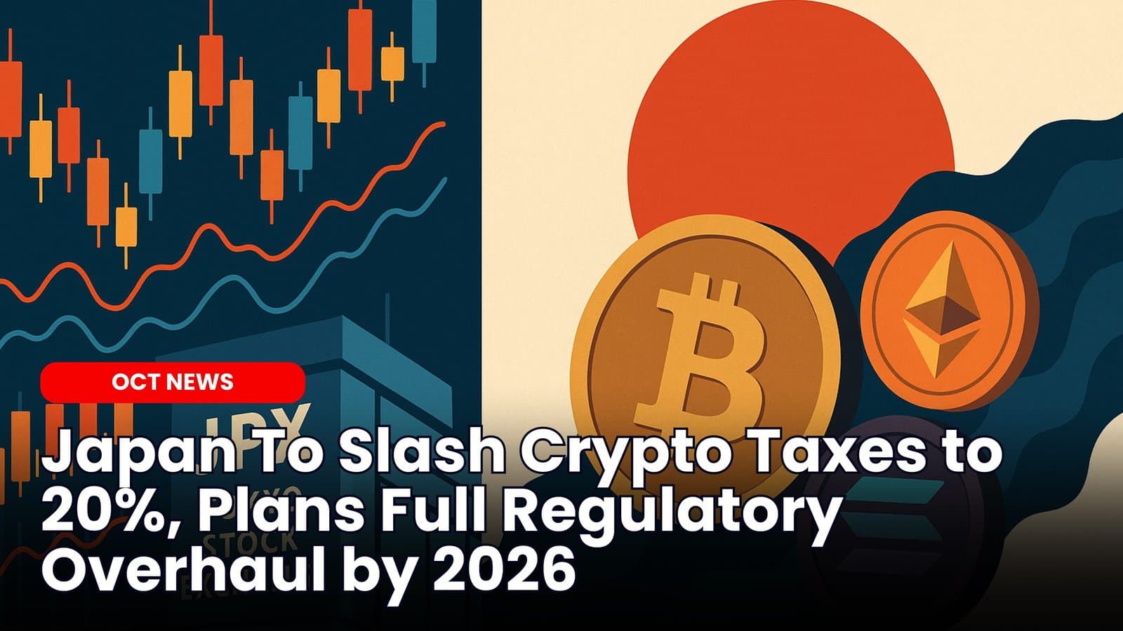 Japan To Slash Crypto Tax to 20%, Plans Full Overhaul by 2026 image