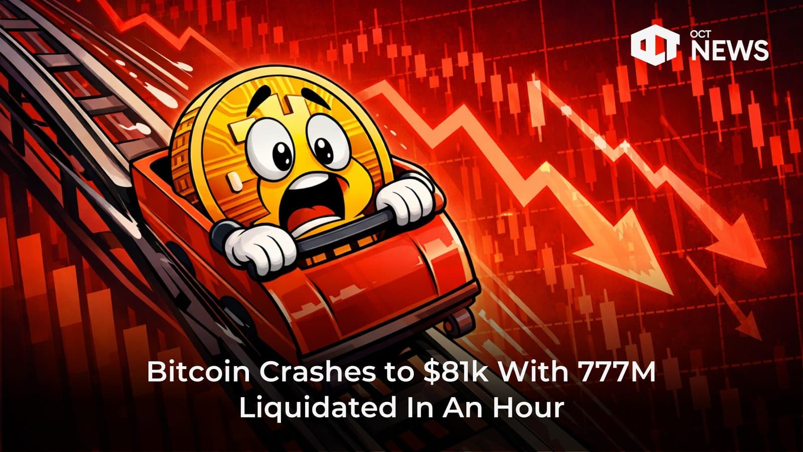 Bitcoin Crashes to $81k With 777M Liquidated In An Hour image
