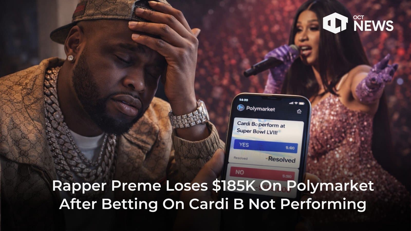 Rapper Preme Loses $185K On Polymarket After Betting On Cardi B Not Performing image