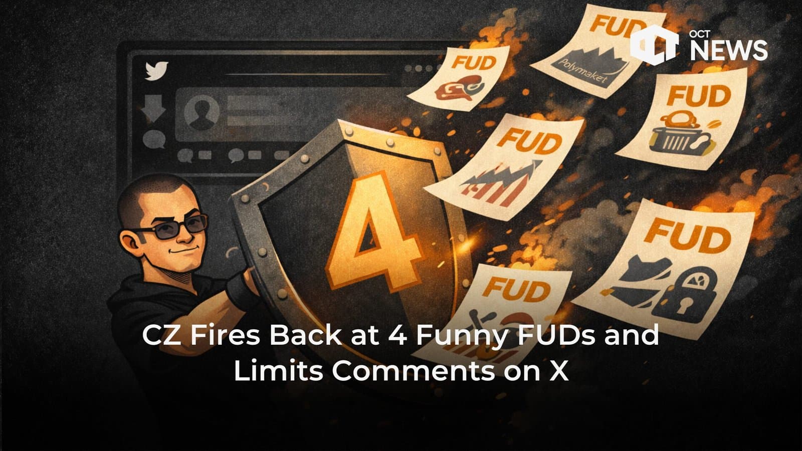 CZ Fires Back at 4 Funny FUDs and Limits Comments on X image